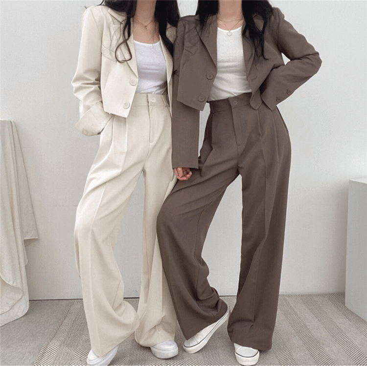 ストレートラインジャケットセットアップ - select store mirror meストレートラインジャケットセットアップselect store mirror meselect store mirror meピンク　S