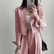 ストレートラインジャケットセットアップ - select store mirror meストレートラインジャケットセットアップselect store mirror meselect store mirror meピンク　S