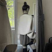 秋ニットデザインワンピース風シャツ - select store mirror me秋ニットデザインワンピース風シャツselect store mirror meselect store mirror meS