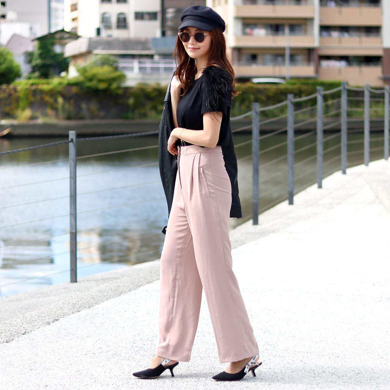 ＜Sサイズ即納＞【動画あり】かすみピンクハイウエストワイドレッグパンツ - select store mirror me＜Sサイズ即納＞【動画あり】かすみピンクハイウエストワイドレッグパンツ194555479mirror meselect store mirror me194555479【即納】S