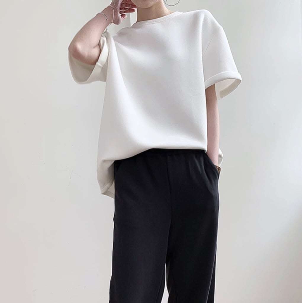 【動画あり】上質素材オーバーシルエットTシャツ　２色展開 - select store mirror me【動画あり】上質素材オーバーシルエットTシャツ　２色展開115223871mirror meselect store mirror me115223871ホワイト S