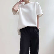 【動画あり】上質素材オーバーシルエットTシャツ　２色展開 - select store mirror me【動画あり】上質素材オーバーシルエットTシャツ　２色展開115223871mirror meselect store mirror me115223871ホワイト S