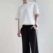 【動画あり】上質素材オーバーシルエットTシャツ　２色展開 - select store mirror me【動画あり】上質素材オーバーシルエットTシャツ　２色展開115223871mirror meselect store mirror me115223871ホワイト S
