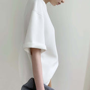 【動画あり】上質素材オーバーシルエットTシャツ　２色展開 - select store mirror me【動画あり】上質素材オーバーシルエットTシャツ　２色展開115223871mirror meselect store mirror me115223871ホワイト S