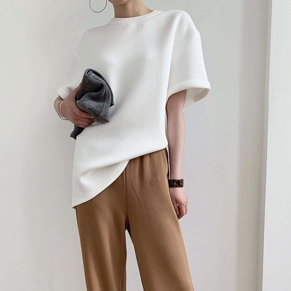 【動画あり】上質素材オーバーシルエットTシャツ　２色展開 - select store mirror me【動画あり】上質素材オーバーシルエットTシャツ　２色展開115223871mirror meselect store mirror me115223871ホワイト S