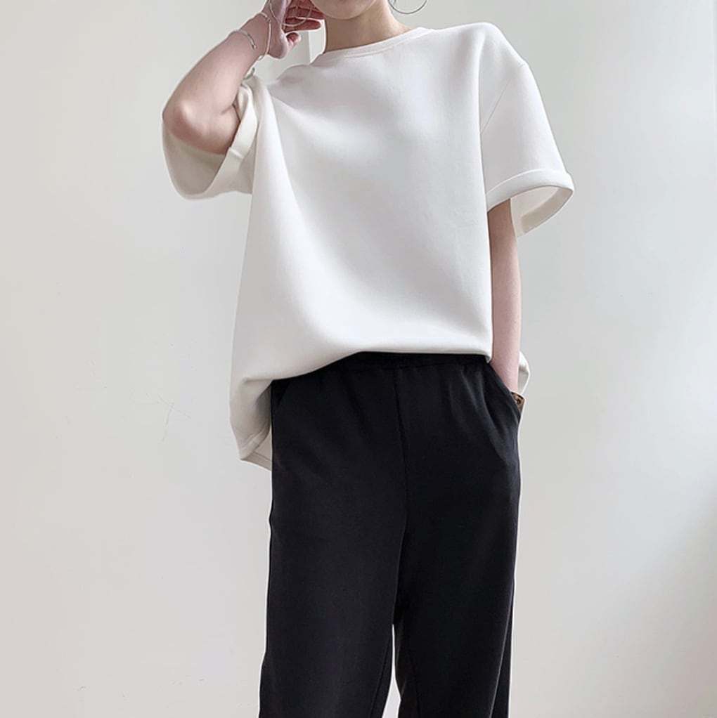 【動画あり】上質素材オーバーシルエットTシャツ　２色展開 - select store mirror me【動画あり】上質素材オーバーシルエットTシャツ　２色展開115223871mirror meselect store mirror me115223871ホワイト S