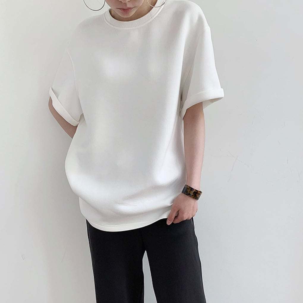 【動画あり】上質素材オーバーシルエットTシャツ　２色展開 - select store mirror me【動画あり】上質素材オーバーシルエットTシャツ　２色展開115223871mirror meselect store mirror me115223871ホワイト S