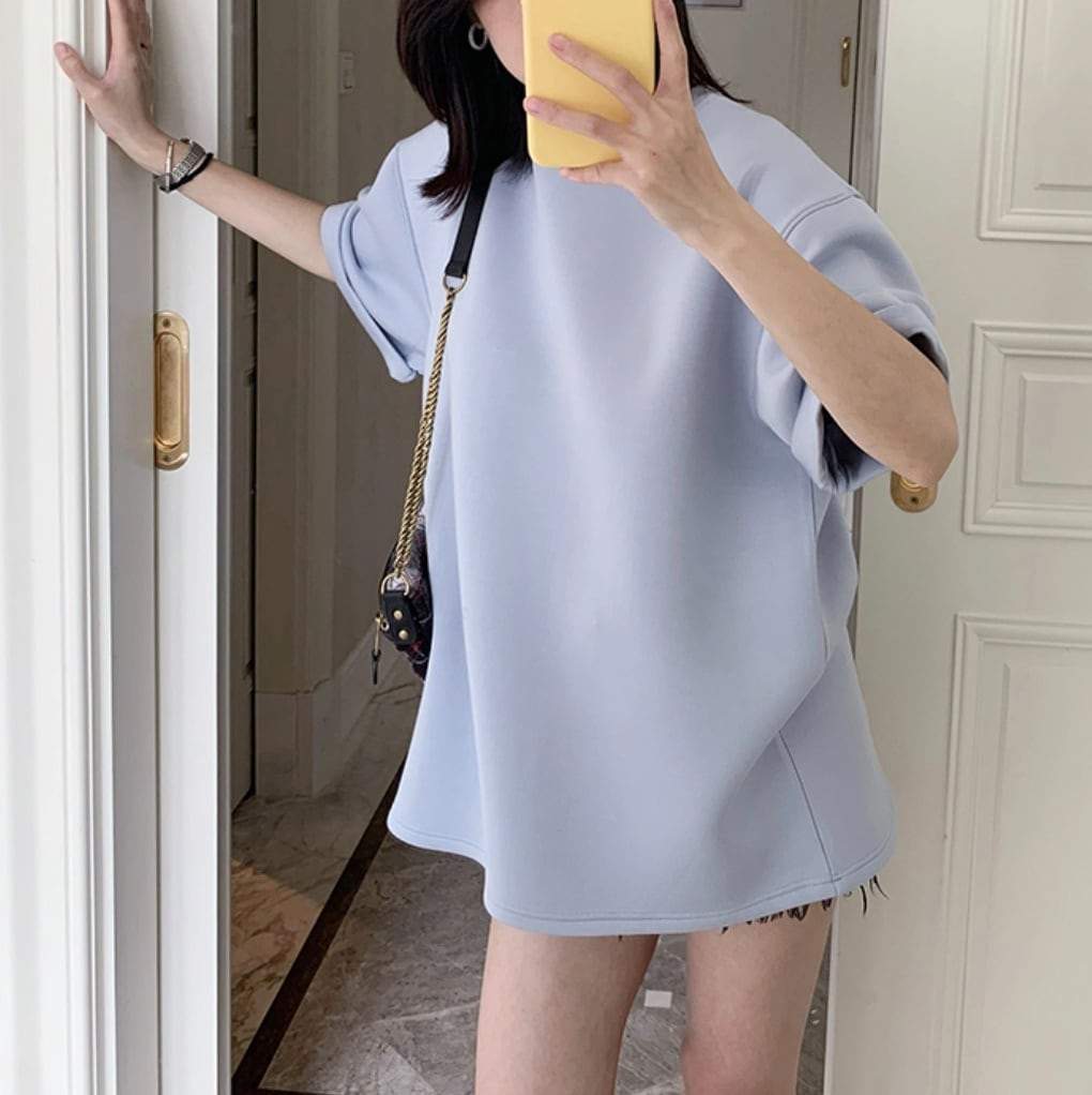 【動画あり】上質素材オーバーシルエットTシャツ　２色展開 - select store mirror me【動画あり】上質素材オーバーシルエットTシャツ　２色展開115223871mirror meselect store mirror me115223871ホワイト S