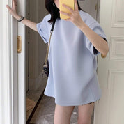 【動画あり】上質素材オーバーシルエットTシャツ　２色展開 - select store mirror me【動画あり】上質素材オーバーシルエットTシャツ　２色展開115223871mirror meselect store mirror me115223871ホワイト S