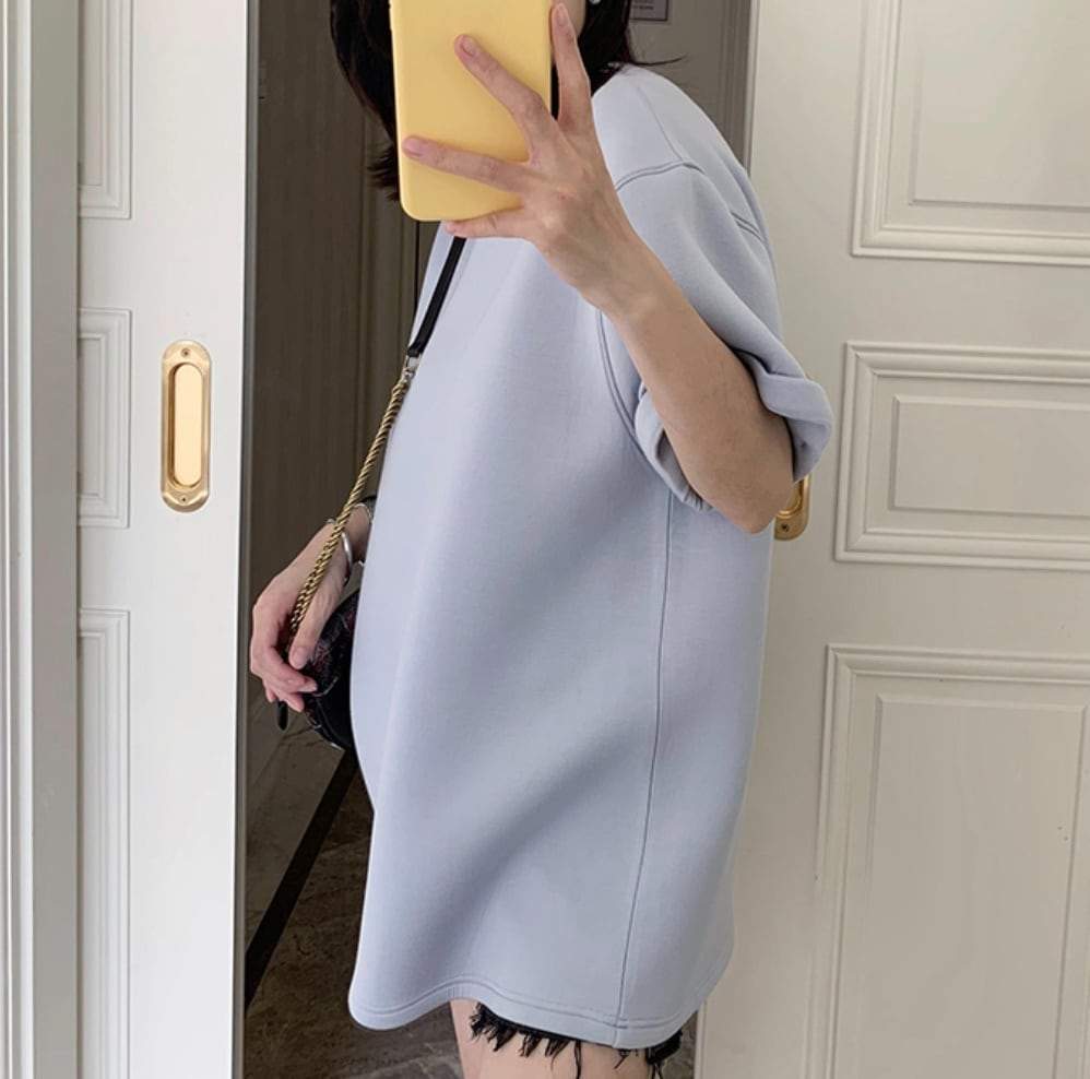 【動画あり】上質素材オーバーシルエットTシャツ　２色展開 - select store mirror me【動画あり】上質素材オーバーシルエットTシャツ　２色展開115223871mirror meselect store mirror me115223871ホワイト S