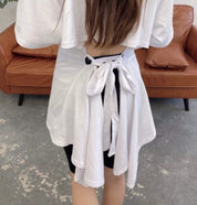 ＜上質シルク＞バック変形リボンデザインロングTシャツ　２色展開 - select store mirror me＜上質シルク＞バック変形リボンデザインロングTシャツ　２色展開122751299mirror meselect store mirror me122751299ホワイト S