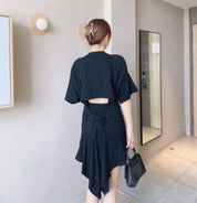 ＜上質シルク＞バック変形リボンデザインロングTシャツ　２色展開 - select store mirror me＜上質シルク＞バック変形リボンデザインロングTシャツ　２色展開122751299mirror meselect store mirror me122751299ホワイト S