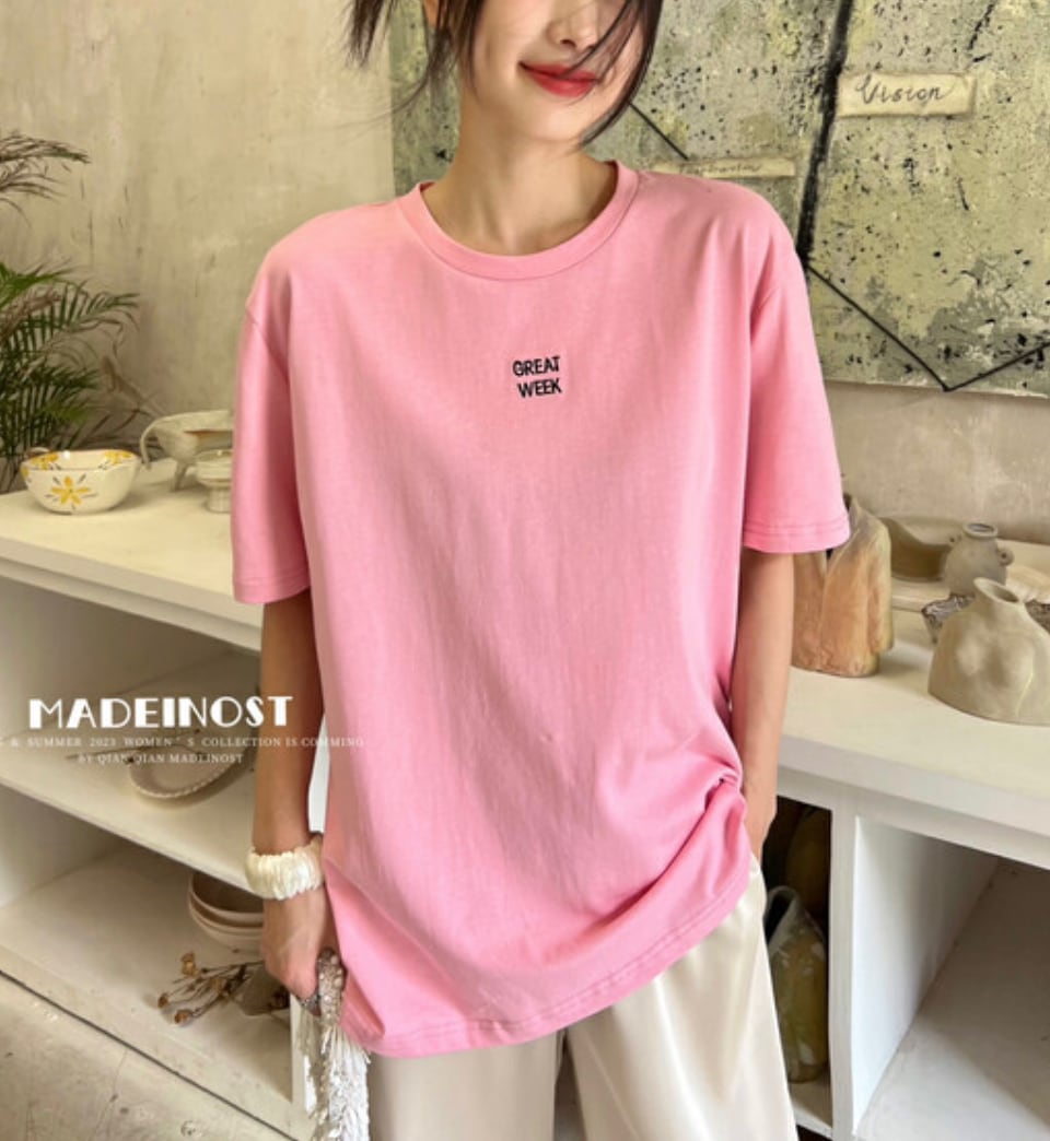 ワンポイントメッセージロングTシャツ　２色展開 - select store mirror meワンポイントメッセージロングTシャツ　２色展開205736543mirror meselect store mirror me205736543ホワイト