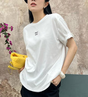 ワンポイントメッセージロングTシャツ　２色展開 - select store mirror meワンポイントメッセージロングTシャツ　２色展開205736543mirror meselect store mirror me205736543ホワイト