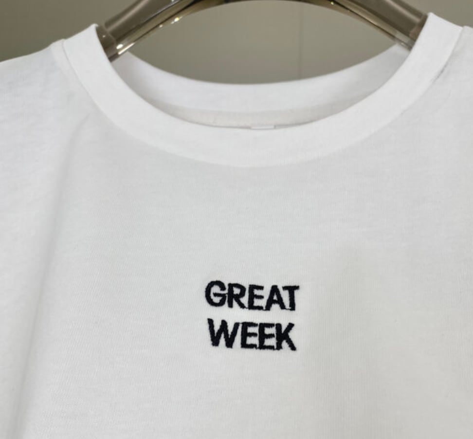 ワンポイントメッセージロングTシャツ　２色展開 - select store mirror meワンポイントメッセージロングTシャツ　２色展開205736543mirror meselect store mirror me205736543ホワイト