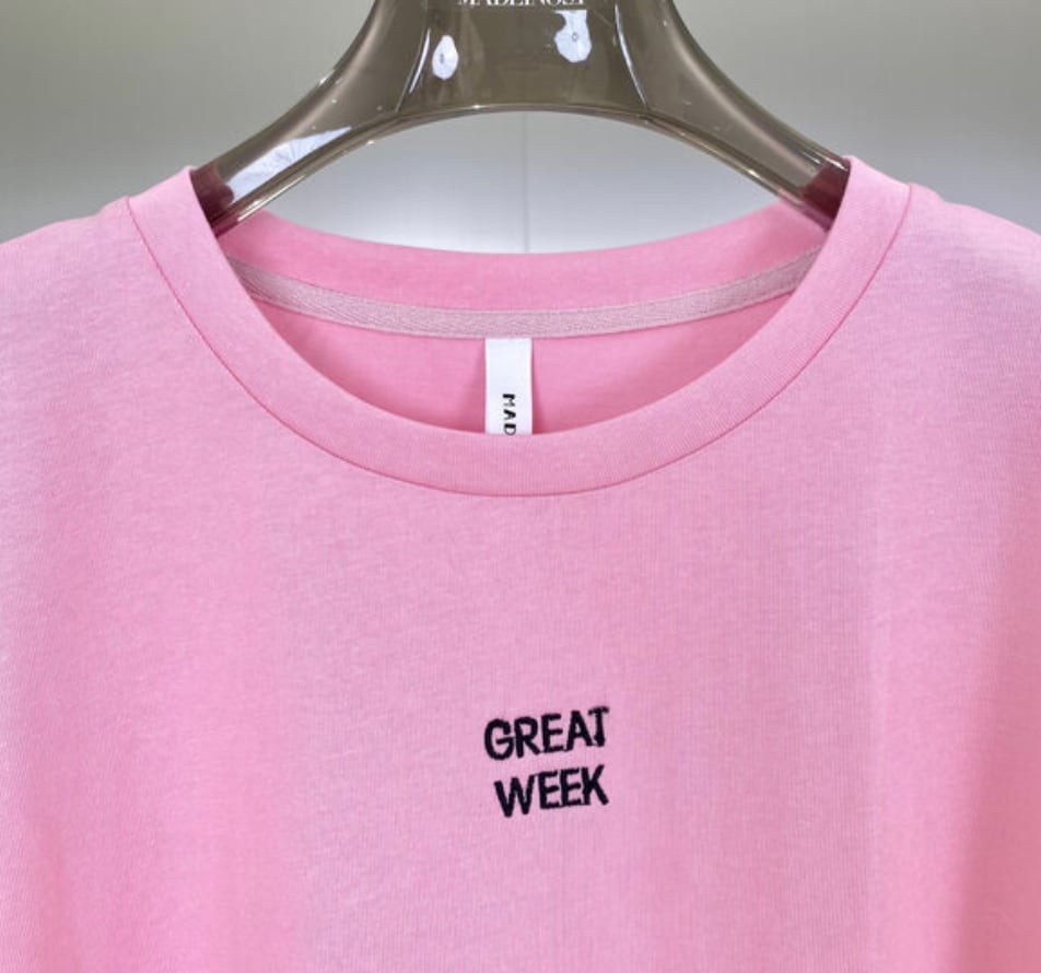 ワンポイントメッセージロングTシャツ　２色展開 - select store mirror meワンポイントメッセージロングTシャツ　２色展開205736543mirror meselect store mirror me205736543ホワイト