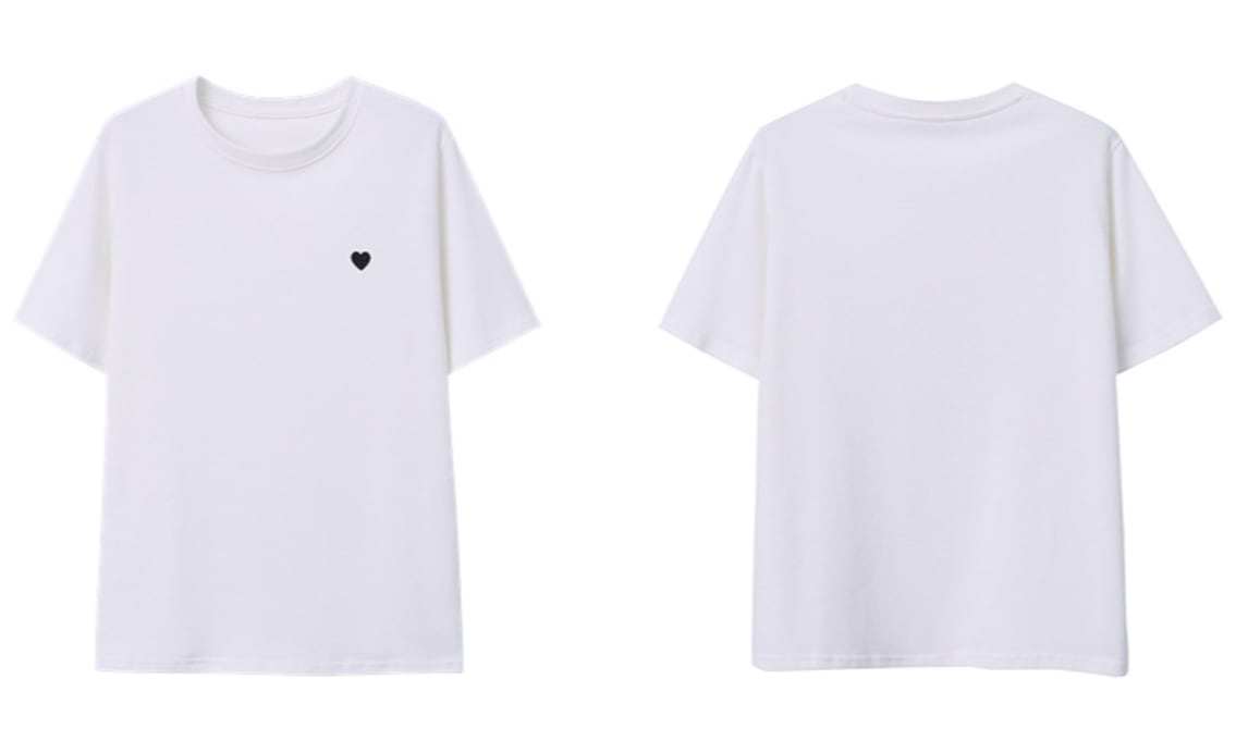 【動画あり】ハートワンポイントデザインTシャツ　２色展開 - select store mirror me【動画あり】ハートワンポイントデザインTシャツ　２色展開208696980mirror meselect store mirror me208696980ホワイトS