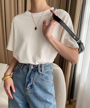 【動画あり】ハートワンポイントデザインTシャツ　２色展開 - select store mirror me【動画あり】ハートワンポイントデザインTシャツ　２色展開208696980mirror meselect store mirror me208696980ホワイトS