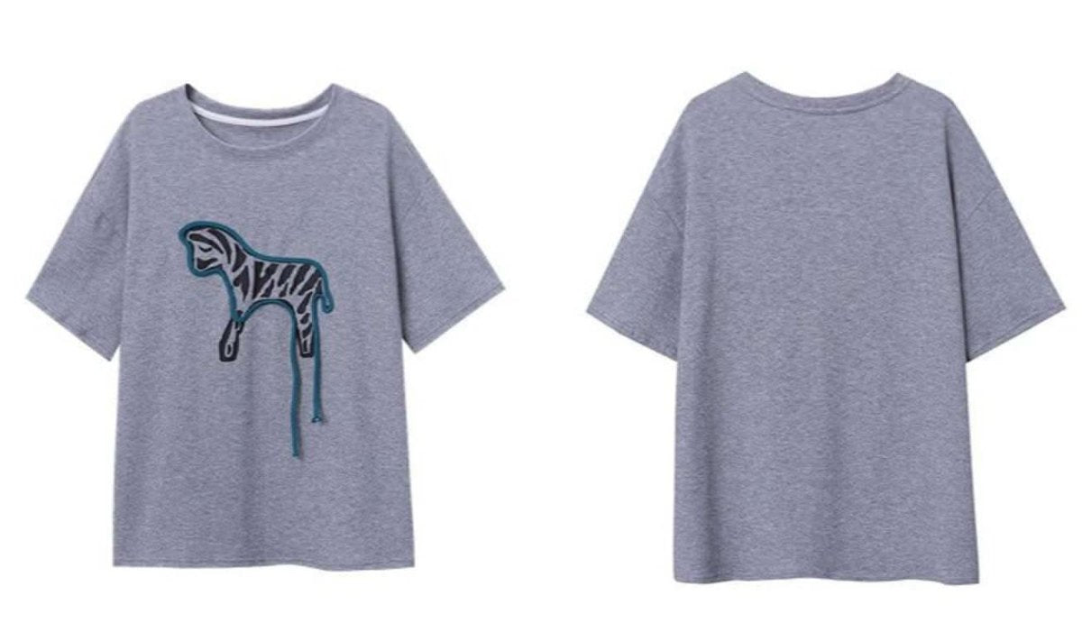 【動画あり】ゼブラデザインTシャツ　３色展開 - select store mirror me【動画あり】ゼブラデザインTシャツ　３色展開208525209mirror meselect store mirror me208525209ホワイト