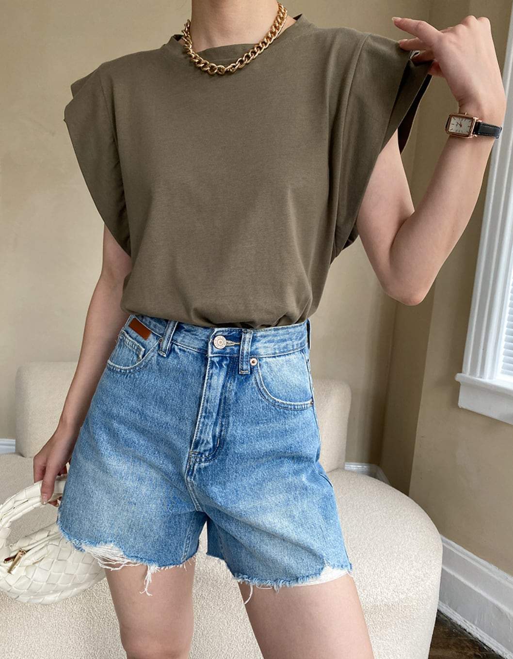 【動画あり】ダブルレイヤースリーブTシャツ　３色展開 - select store mirror me【動画あり】ダブルレイヤースリーブTシャツ　３色展開208698432mirror meselect store mirror me208698432ホワイトS