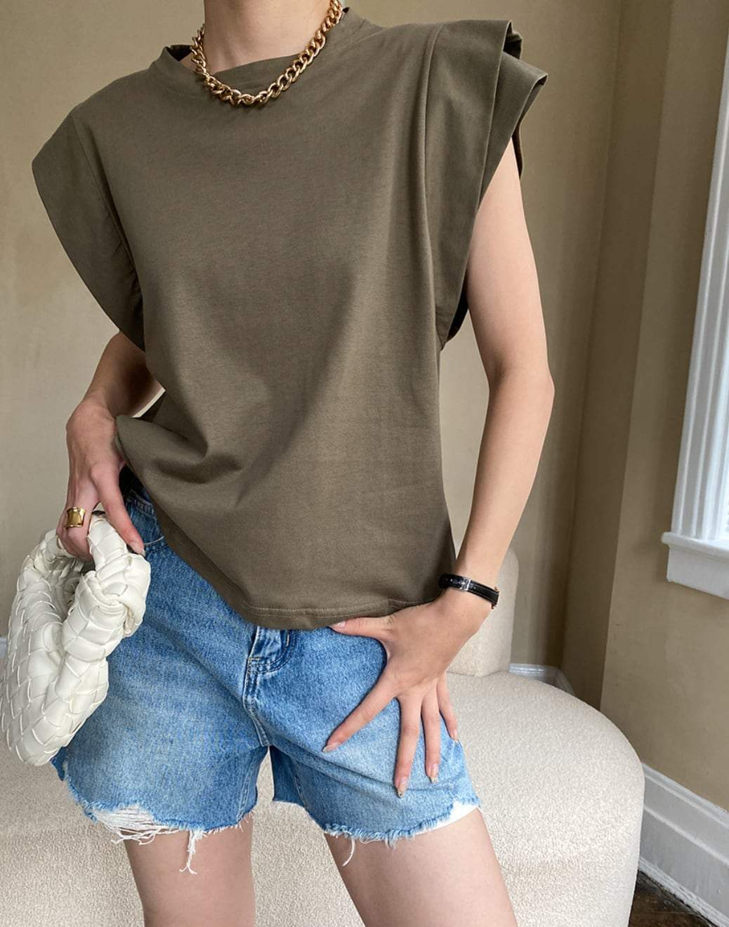 【動画あり】ダブルレイヤースリーブTシャツ　３色展開 - select store mirror me【動画あり】ダブルレイヤースリーブTシャツ　３色展開208698432mirror meselect store mirror me208698432ホワイトS