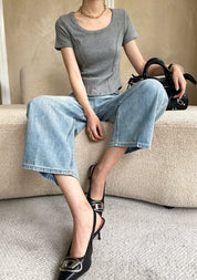 【動画あり】デザインラインラウンドネックTシャツ　４色展開 - select store mirror me【動画あり】デザインラインラウンドネックTシャツ　４色展開208527131mirror meselect store mirror me208527131ホワイトS