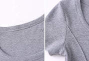 【動画あり】デザインラインラウンドネックTシャツ　４色展開 - select store mirror me【動画あり】デザインラインラウンドネックTシャツ　４色展開208527131mirror meselect store mirror me208527131ホワイトS