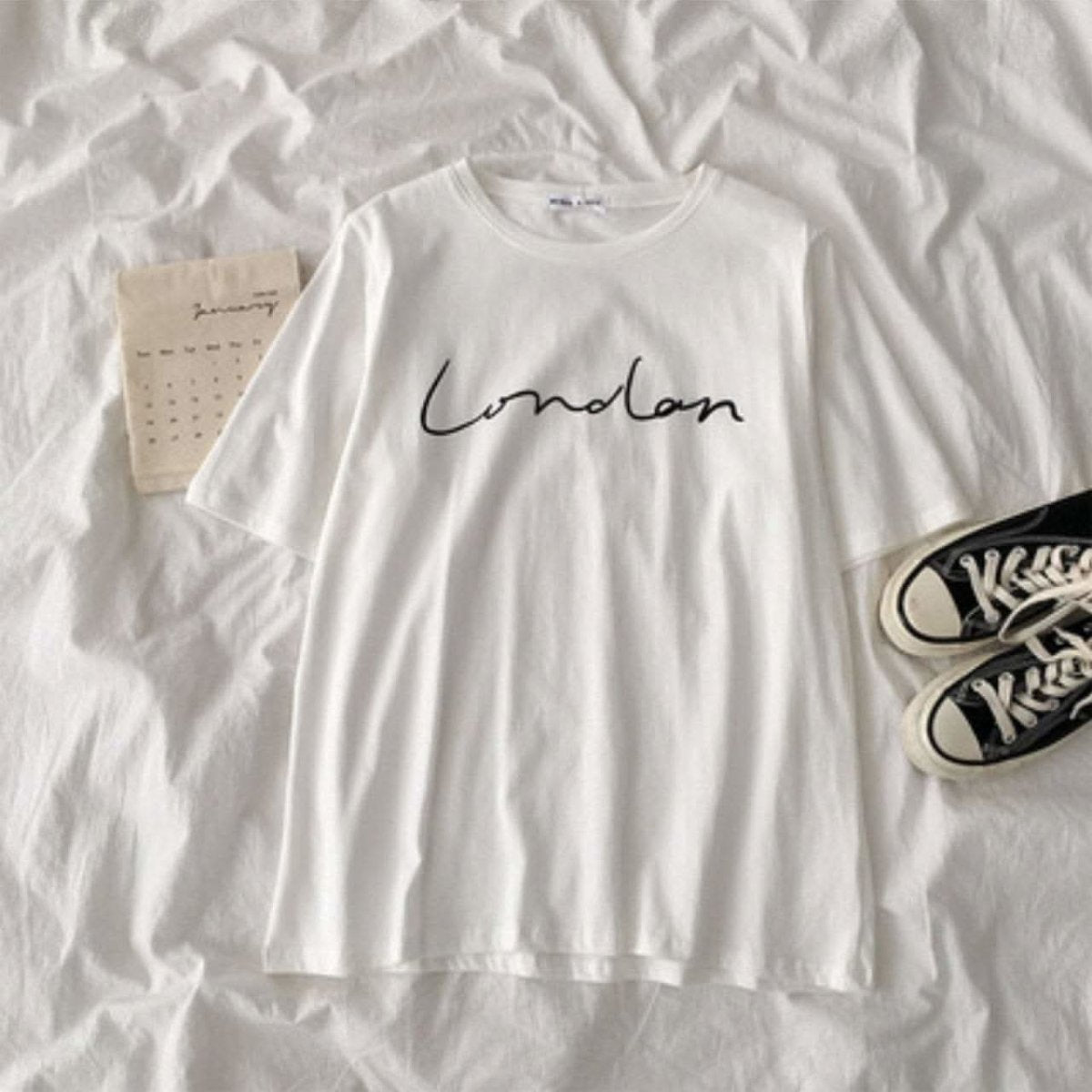 ラフロゴパステルコットンTシャツ　５色展開 - select store mirror meラフロゴパステルコットンTシャツ　５色展開107906041mirror meselect store mirror me107906041ホワイト