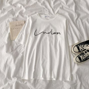 ラフロゴパステルコットンTシャツ　５色展開 - select store mirror meラフロゴパステルコットンTシャツ　５色展開107906041mirror meselect store mirror me107906041ホワイト