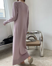 リラックスUネックロングワンピース　２色展開 - select store mirror meリラックスUネックロングワンピース　２色展開197035724mirror meselect store mirror me197035724ピンク