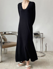 リラックスUネックロングワンピース　２色展開 - select store mirror meリラックスUネックロングワンピース　２色展開197035724mirror meselect store mirror me197035724ピンク