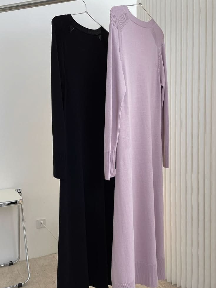 リラックスUネックロングワンピース　２色展開 - select store mirror meリラックスUネックロングワンピース　２色展開197035724mirror meselect store mirror me197035724ピンク
