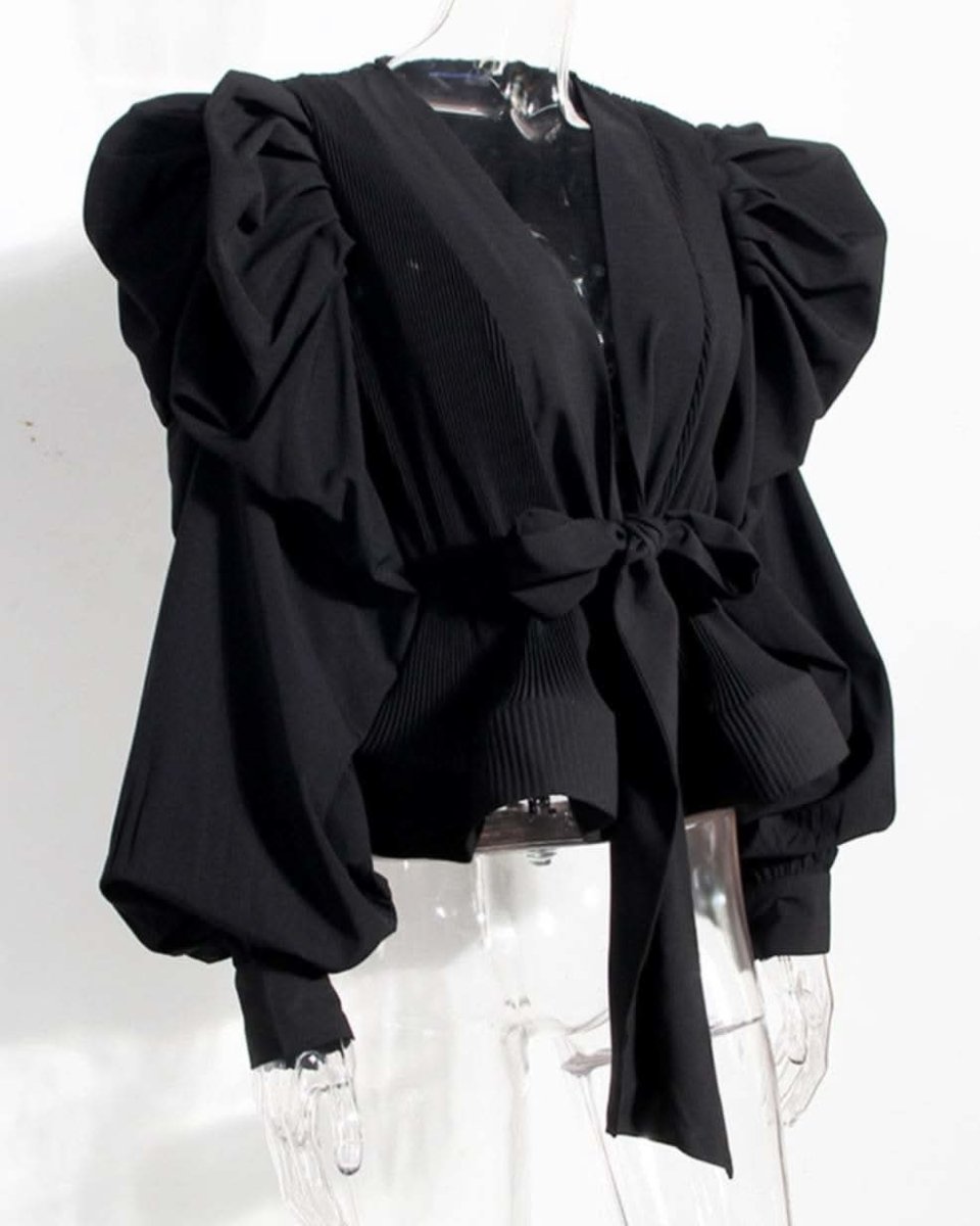 【動画あり】ディープVネックシフォンリボンブラウス　２色展開 - select store mirror me【動画あり】ディープVネックシフォンリボンブラウス　２色展開115201291mirror meselect store mirror me115201291ホワイト