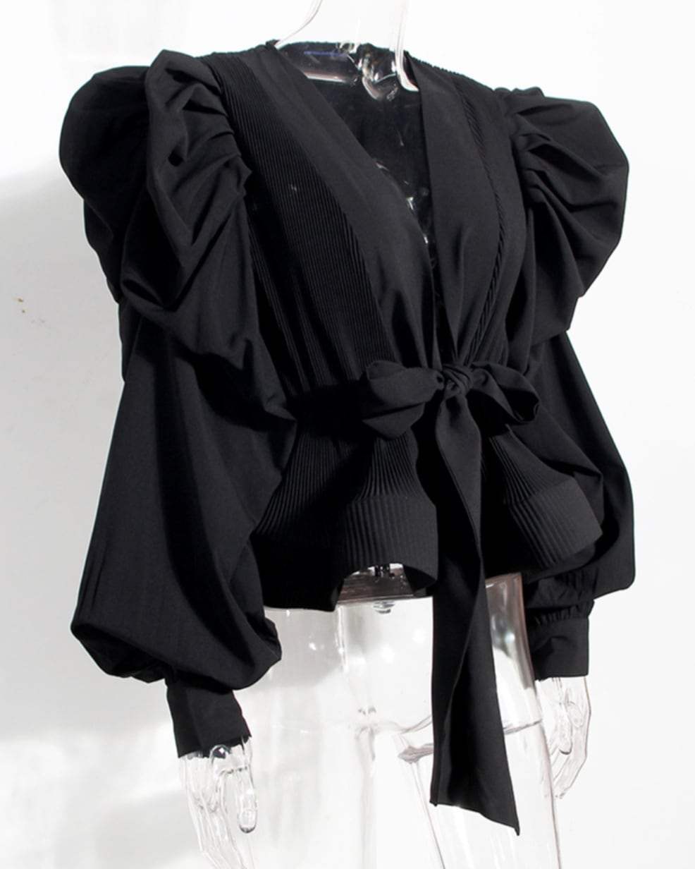 【動画あり】ディープVネックシフォンリボンブラウス　２色展開 - select store mirror me【動画あり】ディープVネックシフォンリボンブラウス　２色展開115201291mirror meselect store mirror me115201291ホワイト