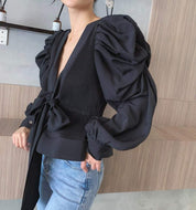 【動画あり】ディープVネックシフォンリボンブラウス　２色展開 - select store mirror me【動画あり】ディープVネックシフォンリボンブラウス　２色展開115201291mirror meselect store mirror me115201291ホワイト