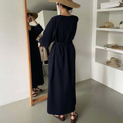 Vネックボタンナチュラルワンピース　２色展開 - select store mirror meVネックボタンナチュラルワンピース　２色展開121588831mirror meselect store mirror me121588831ホワイト