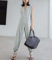 ＜大ヒット＞【動画あり】Vネックノースリーブサックロンパース　２色展開 - select store mirror me＜大ヒット＞【動画あり】Vネックノースリーブサックロンパース　２色展開176742516mirror meselect store mirror me176742516グレーS