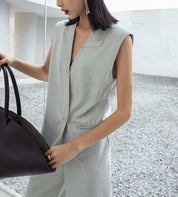 ＜大ヒット＞【動画あり】Vネックノースリーブサックロンパース　２色展開 - select store mirror me＜大ヒット＞【動画あり】Vネックノースリーブサックロンパース　２色展開176742516mirror meselect store mirror me176742516グレーS