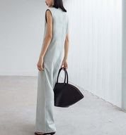 ＜大ヒット＞【動画あり】Vネックノースリーブサックロンパース　２色展開 - select store mirror me＜大ヒット＞【動画あり】Vネックノースリーブサックロンパース　２色展開176742516mirror meselect store mirror me176742516グレーS