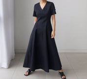 美シルエットVネックポケットワンピース　３色展開 - select store mirror me美シルエットVネックポケットワンピース　３色展開182946129mirror meselect store mirror me182946129ホワイトS