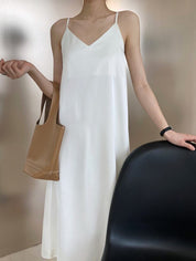バックストラップVネックワンピース　３色展開 - select store mirror meバックストラップVネックワンピース　３色展開190261196mirror meselect store mirror me190261196ホワイトS