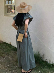 【動画あり】Vネックラフシルエットロングワンピース　３色展開 - select store mirror me【動画あり】Vネックラフシルエットロングワンピース　３色展開201336230mirror meselect store mirror me201336230ホワイトS
