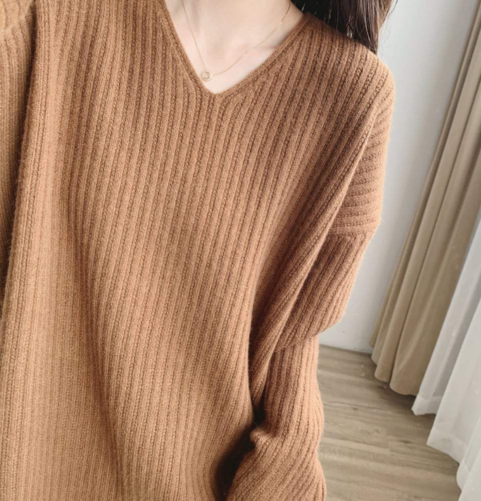 【動画あり】カシミヤ混Vネックニットセーター　５色展開 - select store mirror me【動画あり】カシミヤ混Vネックニットセーター　５色展開189966178mirror meselect store mirror me189966178アイボリー