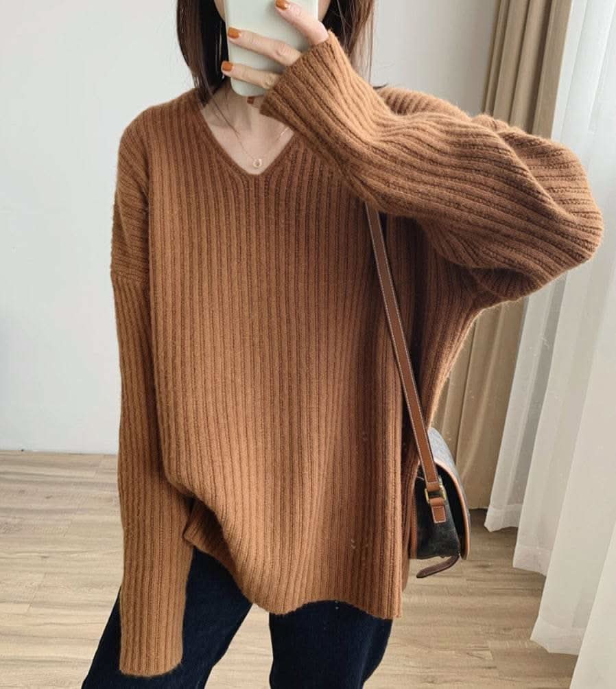 【動画あり】カシミヤ混Vネックニットセーター　５色展開 - select store mirror me【動画あり】カシミヤ混Vネックニットセーター　５色展開189966178mirror meselect store mirror me189966178アイボリー