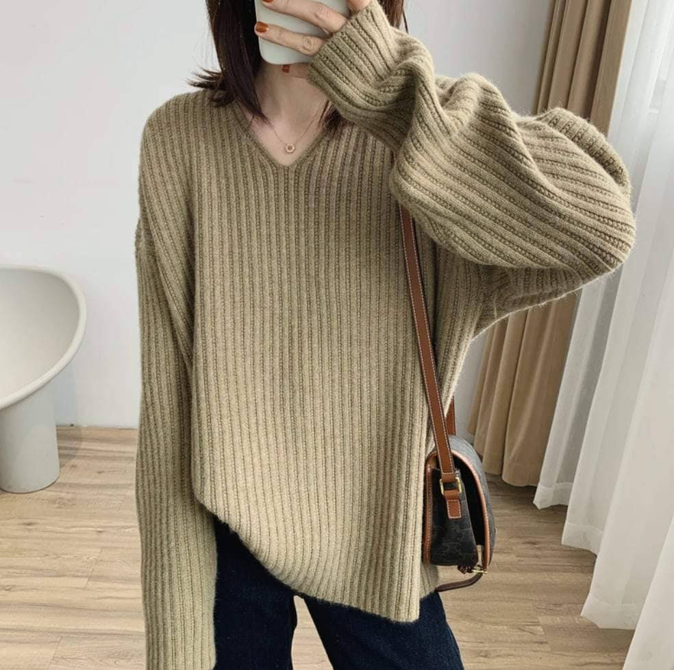 【動画あり】カシミヤ混Vネックニットセーター　５色展開 - select store mirror me【動画あり】カシミヤ混Vネックニットセーター　５色展開189966178mirror meselect store mirror me189966178アイボリー