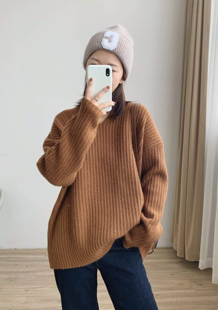 【動画あり】カシミヤ混Vネックニットセーター　５色展開 - select store mirror me【動画あり】カシミヤ混Vネックニットセーター　５色展開189966178mirror meselect store mirror me189966178アイボリー
