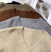 【動画あり】カシミヤ混Vネックニットセーター　５色展開 - select store mirror me【動画あり】カシミヤ混Vネックニットセーター　５色展開189966178mirror meselect store mirror me189966178アイボリー