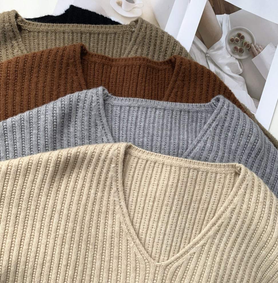 【動画あり】カシミヤ混Vネックニットセーター　５色展開 - select store mirror me【動画あり】カシミヤ混Vネックニットセーター　５色展開189966178mirror meselect store mirror me189966178アイボリー