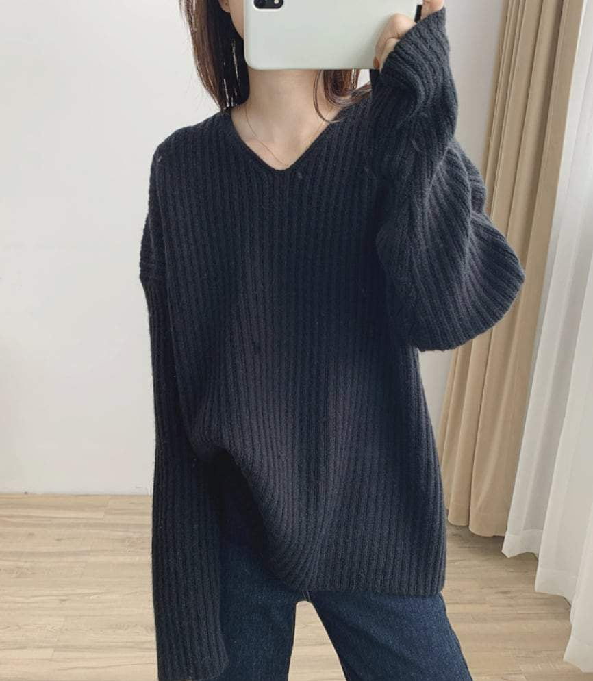 【動画あり】カシミヤ混Vネックニットセーター　５色展開 - select store mirror me【動画あり】カシミヤ混Vネックニットセーター　５色展開189966178mirror meselect store mirror me189966178アイボリー