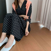 Vネック上品ドットタックフレアワンピース - select store mirror meVネック上品ドットタックフレアワンピース109742137mirror meselect store mirror me109742137S